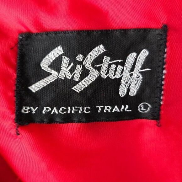 Vintage Goose Down Puffy Jacket Mens Size Large 80s Pacific Trail Puffer Ski - Picture 8 of 9